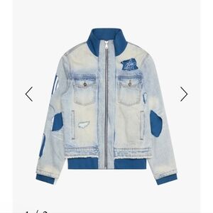 6thnbrhd Jean Jacket Coat Shirt Outterwear Denim‎ Top Men XL, Women XXL NWT